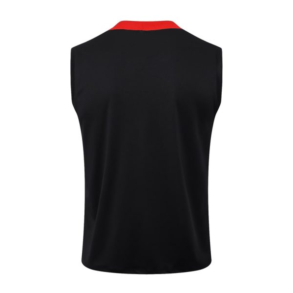 Camiseta Sin Mangas Corta Portugal 2024 2025 Negro