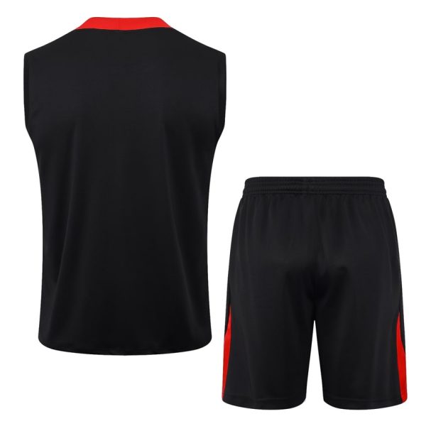 Camiseta Sin Mangas Corta Portugal 2024 2025 Negro