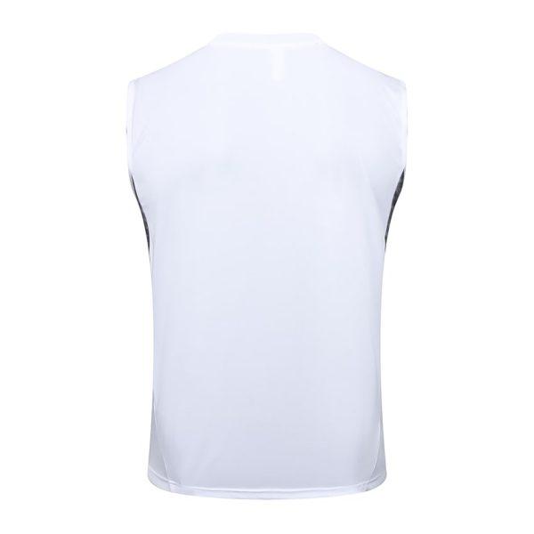 Camiseta corta de tirantes Real Madrid 2024-2025 Blanco Claro