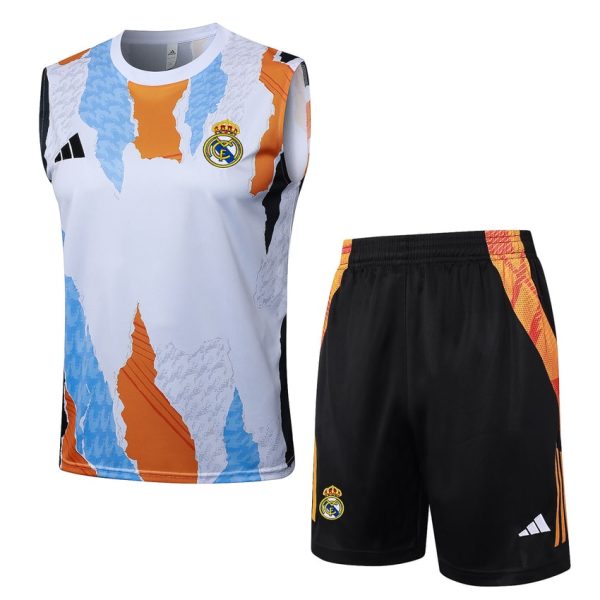 Camiseta corta blanca de lunares del Real Madrid 2024-2025