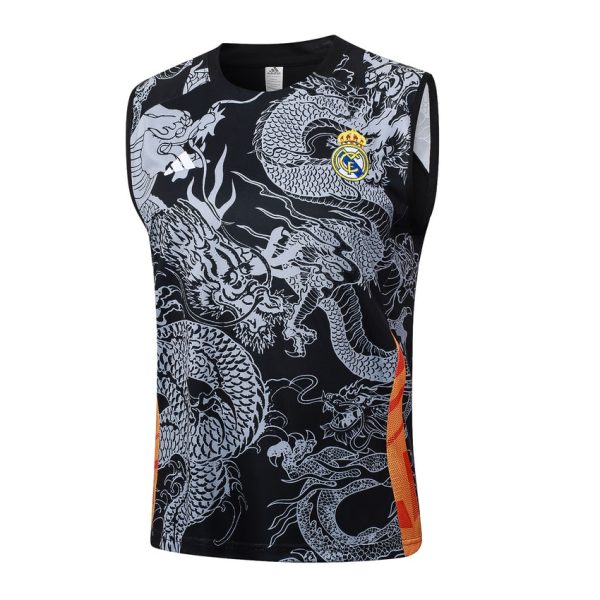 Camiseta corta sin mangas negra noche del Real Madrid 2024-2025