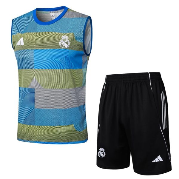 Camiseta de tirantes y pantalón corto Real Madrid 2025-2026 Azul Verde