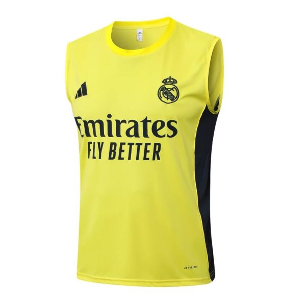Camiseta corta de tirantes Real Madrid 2025-2026 amarilla