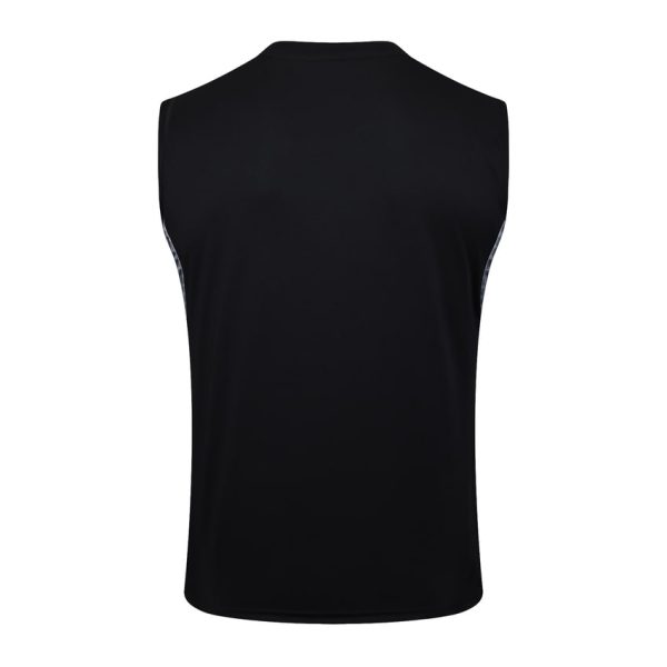 Camiseta corta negra oscura sin mangas del Real Madrid 2025-2026
