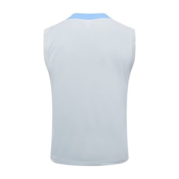 Camiseta Sin Mangas Cortos Tottenham 2024 2025 Blanco