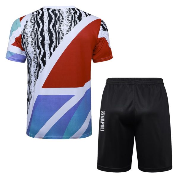 Camiseta y pantalón corto azul y rojo del Arsenal 2024-2025