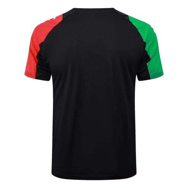 Conjunto de camiseta y pantalones cortos negros del Arsenal 2024-2025
