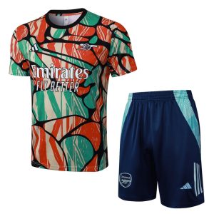 Pantalones cortos rojos y verdes del Arsenal 2024-2025