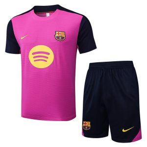 Camiseta corta rosa y negra del Barça 2025-2026
