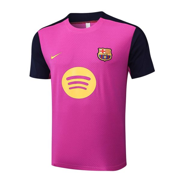 Camiseta corta rosa y negra del Barça 2025-2026