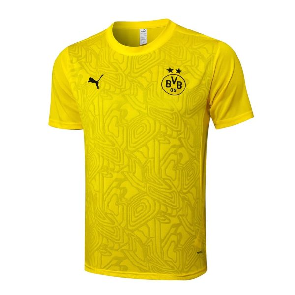 Conjunto de camiseta y pantalones cortos amarillos del Dortmund 2024-2025