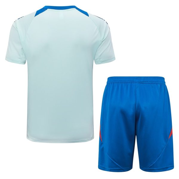 Conjunto de camiseta y pantalón corto blanco de España 2024-2025