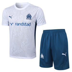 Conjunto de camiseta y pantalones cortos blancos OM 2024 2025