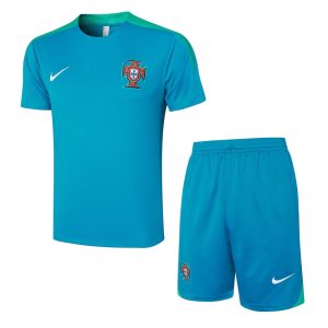Conjunto de camiseta y pantalón corto verde de Portugal 2024-2025