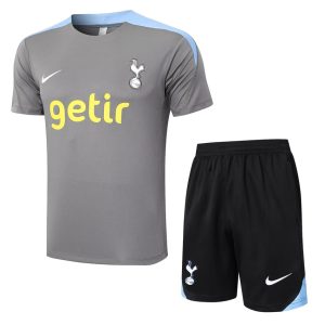 Conjunto de camiseta corta gris Tottenham 2024-2025