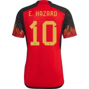 CAMISETA BÉLGICA LOCAL COPA DEL MUNDO 2022 E.HAZARD