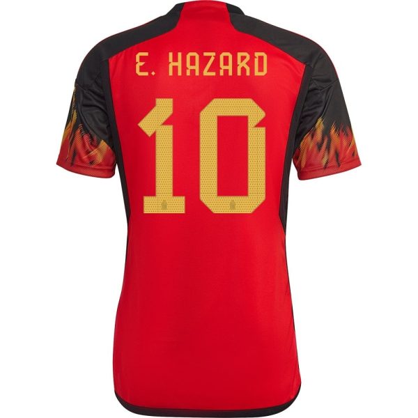 CAMISETA BÉLGICA LOCAL COPA DEL MUNDO 2022 E.HAZARD