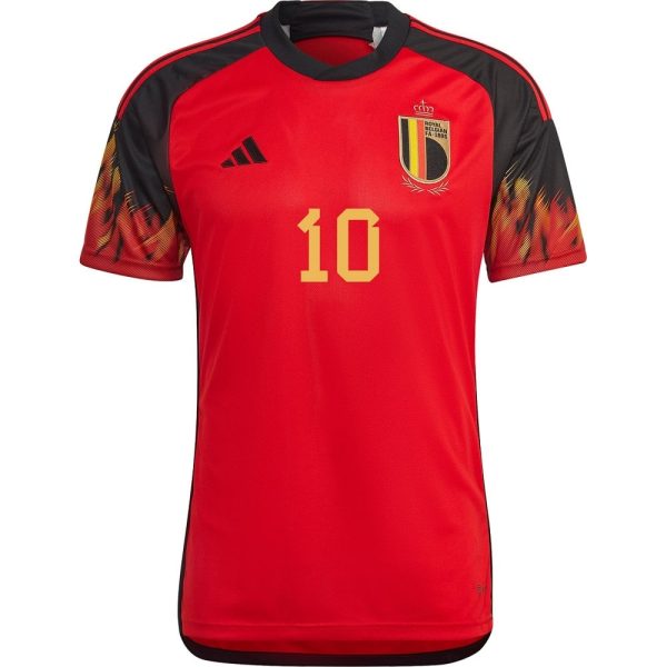 CAMISETA BÉLGICA LOCAL COPA DEL MUNDO 2022 E.HAZARD