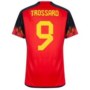 CAMISETA BÉLGICA 2022a EQUIPACIÓN COPA DEL MUNDO XNUMX TROSSARD