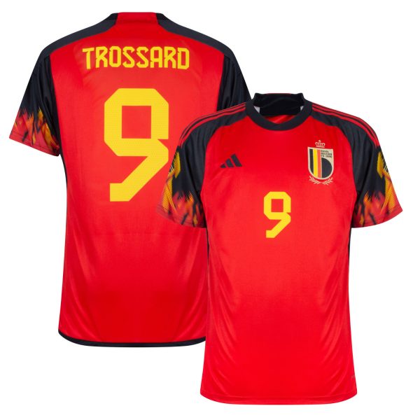 CAMISETA BÉLGICA 2022a EQUIPACIÓN COPA DEL MUNDO XNUMX TROSSARD