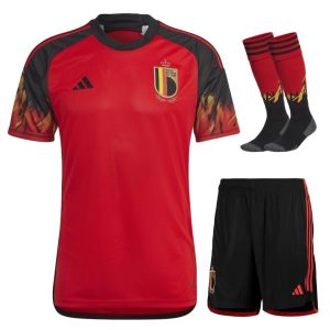 CAMISETA BELGICA 2022 WORLD CUP HOME KIDS