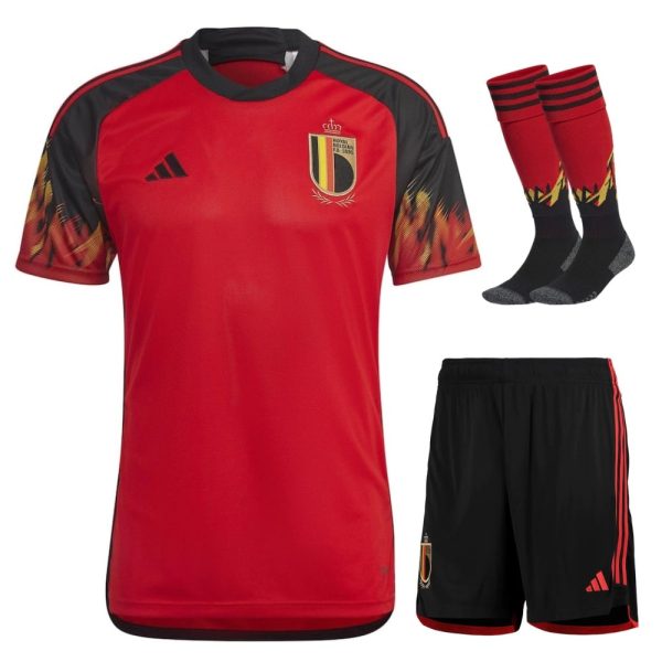 CAMISETA BELGICA 2022 WORLD CUP HOME KIDS