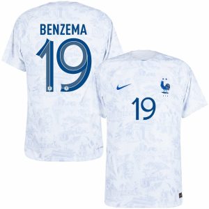 2022 COPA MUNDIAL SELECCIÓN FRANCESA VISITA JERSEY BENZEMA