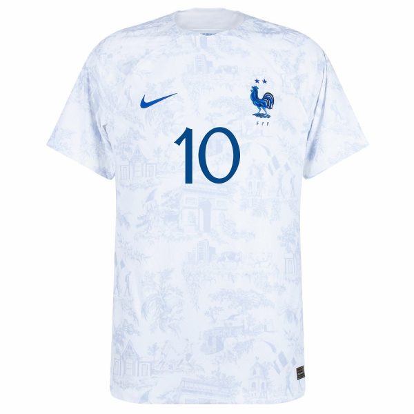 JERSEY DEL EQUIPO FRANCÉS VISITANTE DE LA COPA DEL MUNDO 2022 MBAPPE