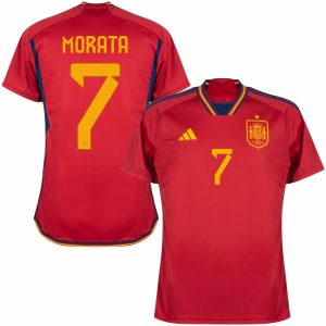 CAMISETA ESPAÑA 2022a EQUIPACIÓN MUNDIAL XNUMX MORATA
