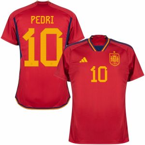 CAMISETA ESPAÑA 2022a EQUIPACIÓN MUNDIAL XNUMX PEDRI