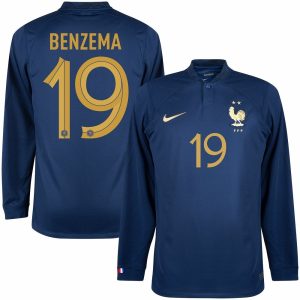 CAMISETA FRANCIA 2022a EQUIPACIÓN COPA DEL MUNDO XNUMX BENZEMA ML