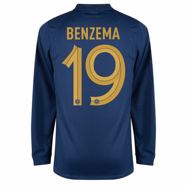 CAMISETA FRANCIA 2022a EQUIPACIÓN COPA DEL MUNDO XNUMX BENZEMA ML