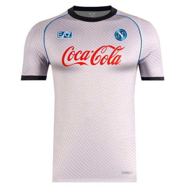 CAMISETA DE ENTRENAMIENTO PLATA NÁPOLES 2025 2026