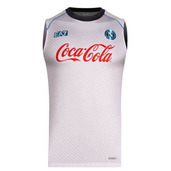 CAMISETA DE ENTRENAMIENTO SIN MANGAS PLATA NÁPOLES 2025 2026