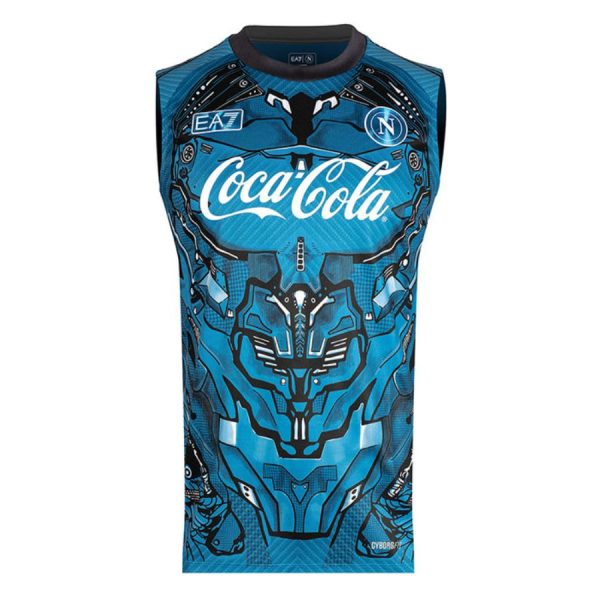 CAMISETA DE ENTRENAMIENTO AZUL SIN MANGAS NÁPOLES 2025-2026