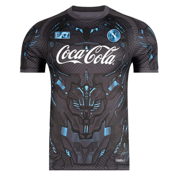 CAMISETA DE ENTRENAMIENTO NEGRA NÁPOLES 2025-2026