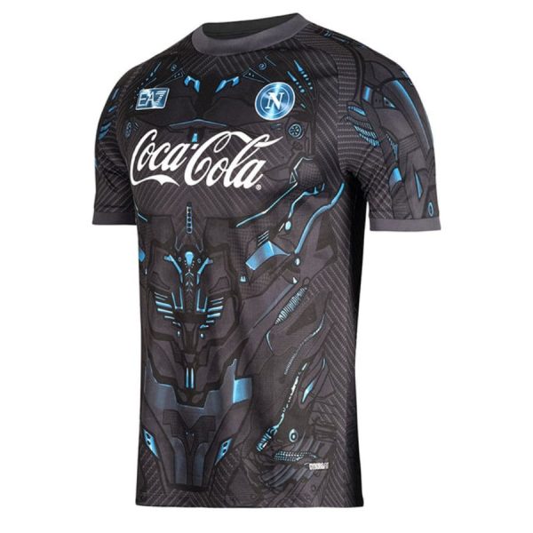 CAMISETA DE ENTRENAMIENTO NEGRA NÁPOLES 2025-2026