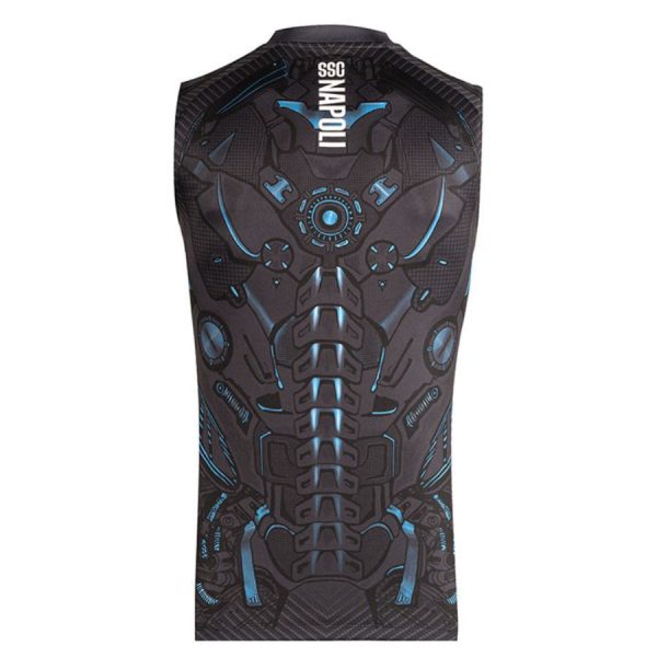 CAMISETA DE ENTRENAMIENTO NÁPOLES 2025-2026 NEGRA SIN MANGAS