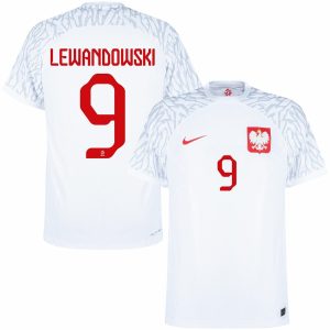 LEWANDOWSKI 2022 WORLD CUP POLONIA HOME JERSEY