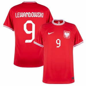 LEWANDOWSKI 2022 WORLD CUP POLONIA AWAY JERSEY