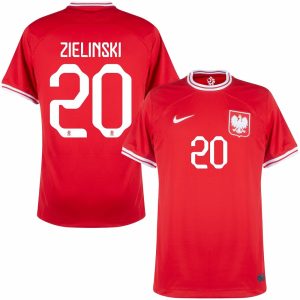 ZIELINSKI 2022 WORLD CUP POLONIA AWAY JERSEY