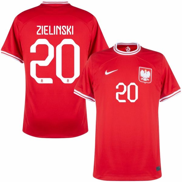 ZIELINSKI 2022 WORLD CUP POLONIA AWAY JERSEY