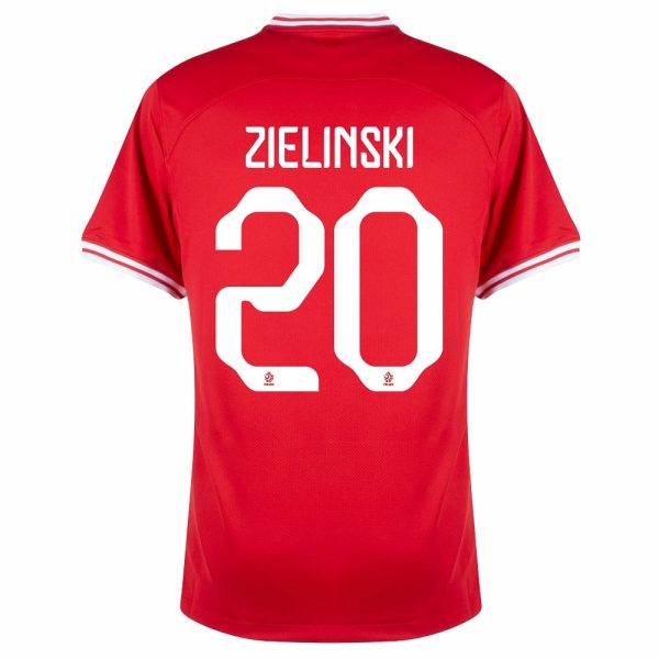 ZIELINSKI 2022 WORLD CUP POLONIA AWAY JERSEY