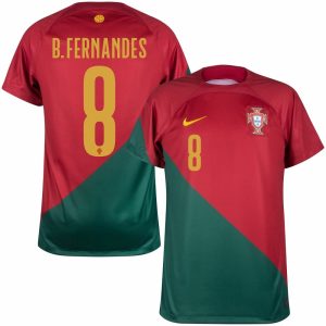 CAMISETA 2022a EQUIPACIÓN PORTUGAL COPA DEL MUNDO XNUMX B.FERNANDES