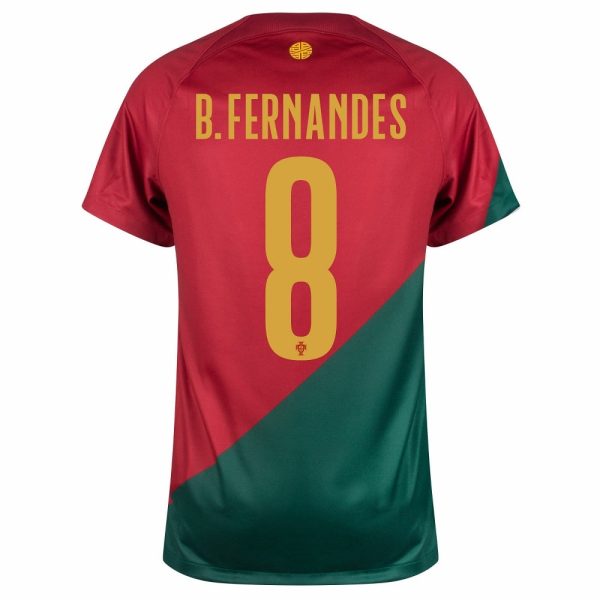 CAMISETA 2022a EQUIPACIÓN PORTUGAL COPA DEL MUNDO XNUMX B.FERNANDES