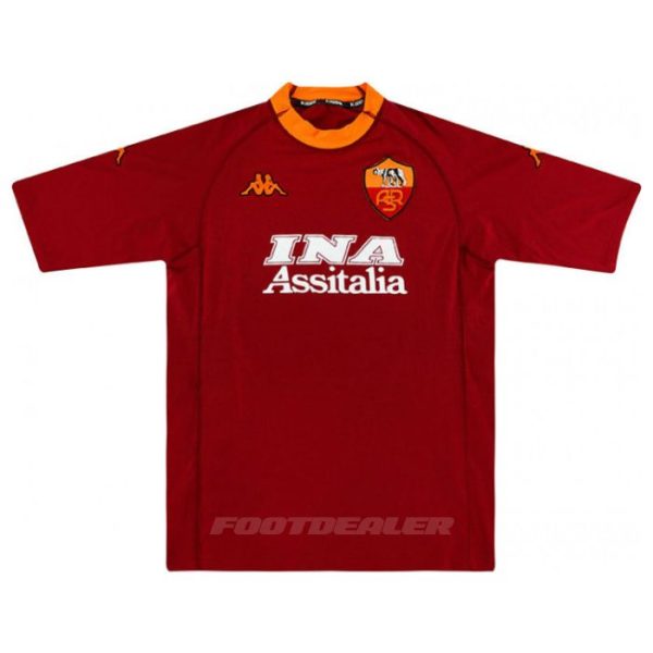 Camiseta de local de la AS Roma 2000 2001 Batistuta