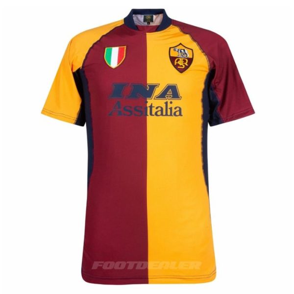 Camiseta de local de la Copa AS Roma 2001 2002 Batistuta