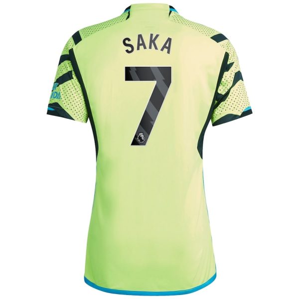 Camiseta Arsenal 2023 2024 Saka Segunda Equipación Niño