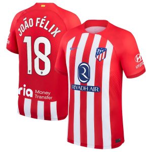 Atletico Madrid Joao Felix Home Jersey 2023 2024