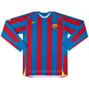 Camiseta Barça Local 2005 2006 Manga Larga